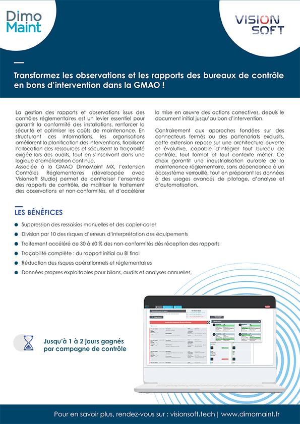 GMAO - Contrôles réglementaires